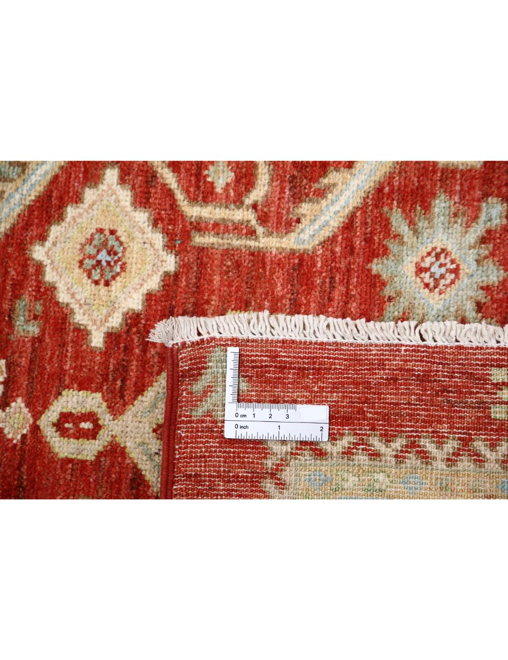 Ziegler 2' 9" X 8' 4" Hand-Knotted Wool Rug 2' 9" X 8' 4" (84 X 254) / Red / Ivory