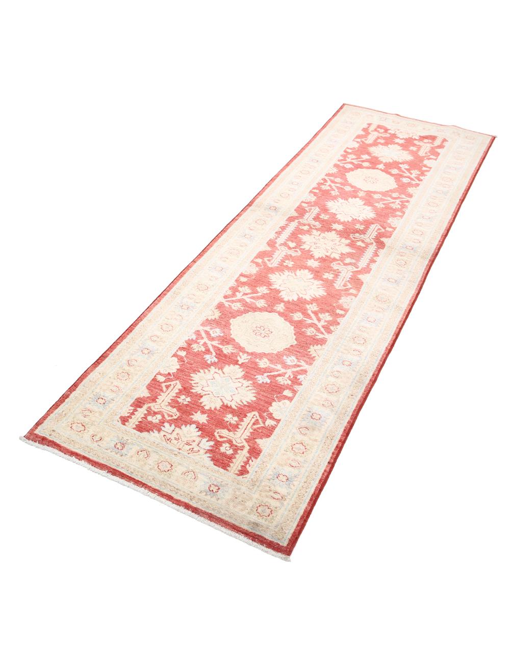 Ziegler 2' 6" X 7' 7" Hand-Knotted Wool Rug 2' 6" X 7' 7" (76 X 231) / Red / Ivory