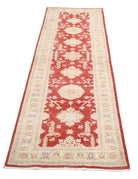 Ziegler 2' 6" X 7' 7" Hand-Knotted Wool Rug 2' 6" X 7' 7" (76 X 231) / Red / Ivory