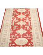 Ziegler 2' 6" X 7' 7" Hand-Knotted Wool Rug 2' 6" X 7' 7" (76 X 231) / Red / Ivory