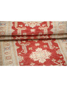 Ziegler 2' 6" X 7' 7" Hand-Knotted Wool Rug 2' 6" X 7' 7" (76 X 231) / Red / Ivory