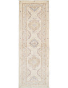 Ziegler 2' 8" X 8' 0" Hand-Knotted Wool Rug 2' 8" X 8' 0" (81 X 244) / Ivory / Rust