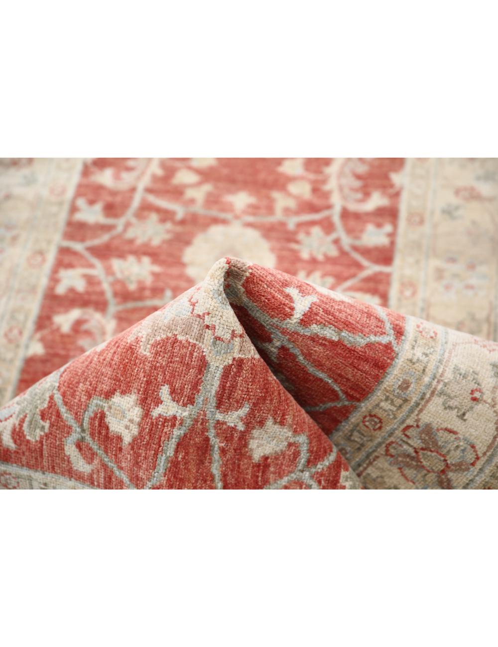 Ziegler 2' 6" X 7' 11" Hand-Knotted Wool Rug 2' 6" X 7' 11" (76 X 241) / Red / Ivory