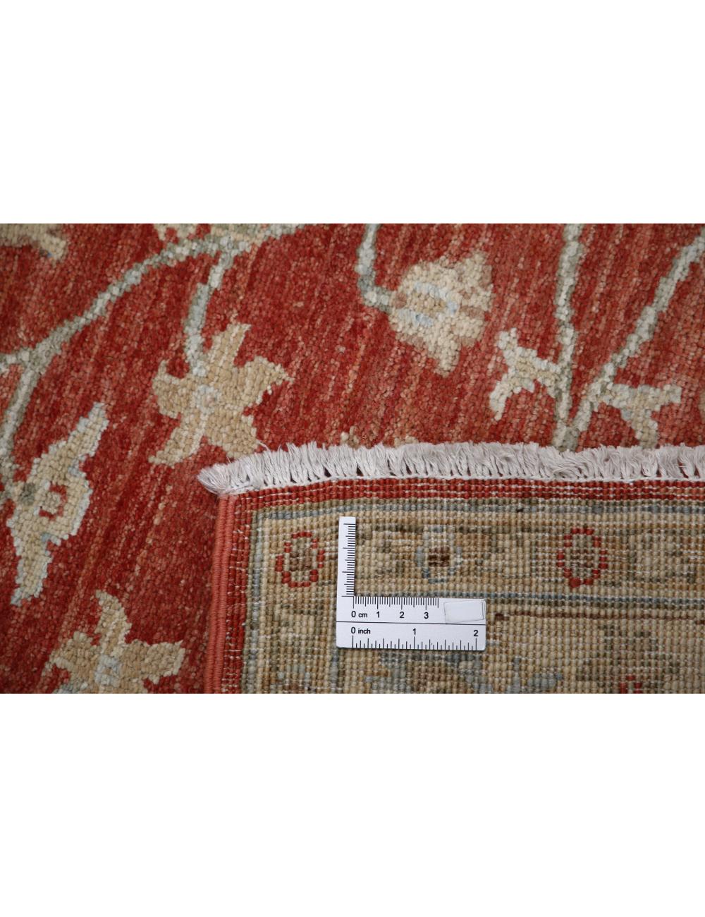 Ziegler 2' 6" X 7' 11" Hand-Knotted Wool Rug 2' 6" X 7' 11" (76 X 241) / Red / Ivory