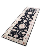 Ziegler 2' 7" X 8' 3" Hand-Knotted Wool Rug 2' 7" X 8' 3" (79 X 251) / Black / Ivory