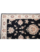 Ziegler 2' 7" X 8' 3" Hand-Knotted Wool Rug 2' 7" X 8' 3" (79 X 251) / Black / Ivory
