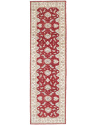Ziegler 2' 7" X 9' 8" Hand-Knotted Wool Rug 2' 7" X 9' 8" (79 X 295) / Red / Ivory