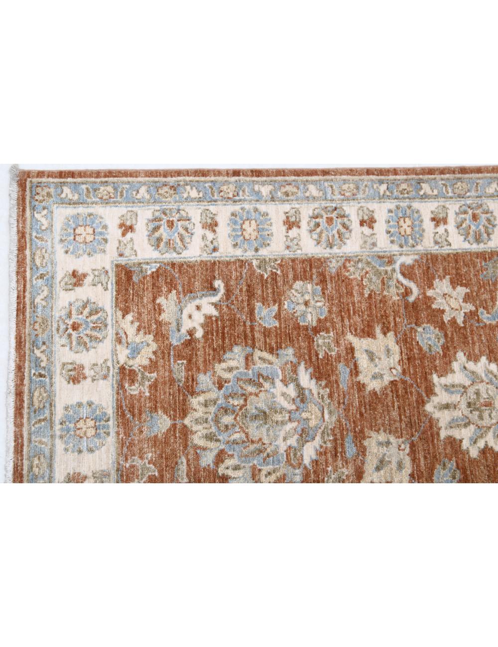 Ziegler 2' 6" X 5' 9" Hand-Knotted Wool Rug 2' 6" X 5' 9" (76 X 175) / Brown / Ivory