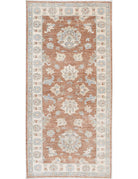 Ziegler 2' 6" X 5' 9" Hand-Knotted Wool Rug 2' 6" X 5' 9" (76 X 175) / Brown / Ivory