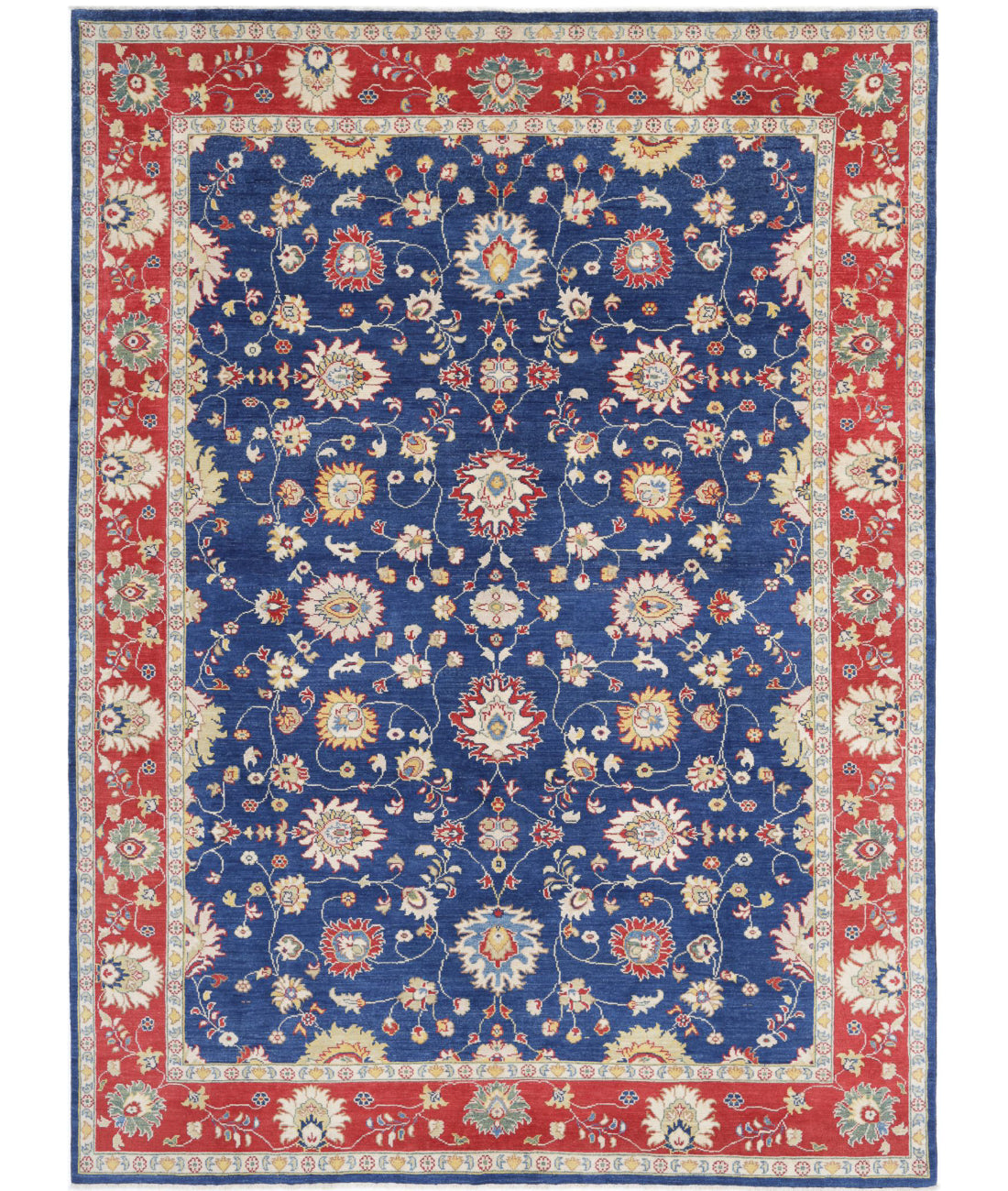 Ziegler 8'10'' X 12'3'' Hand-Knotted Wool Rug 8'10'' x 12'3'' (265 X 368) / Blue / Red