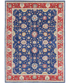 Ziegler 8'10'' X 12'3'' Hand-Knotted Wool Rug 8'10'' x 12'3'' (265 X 368) / Blue / Red