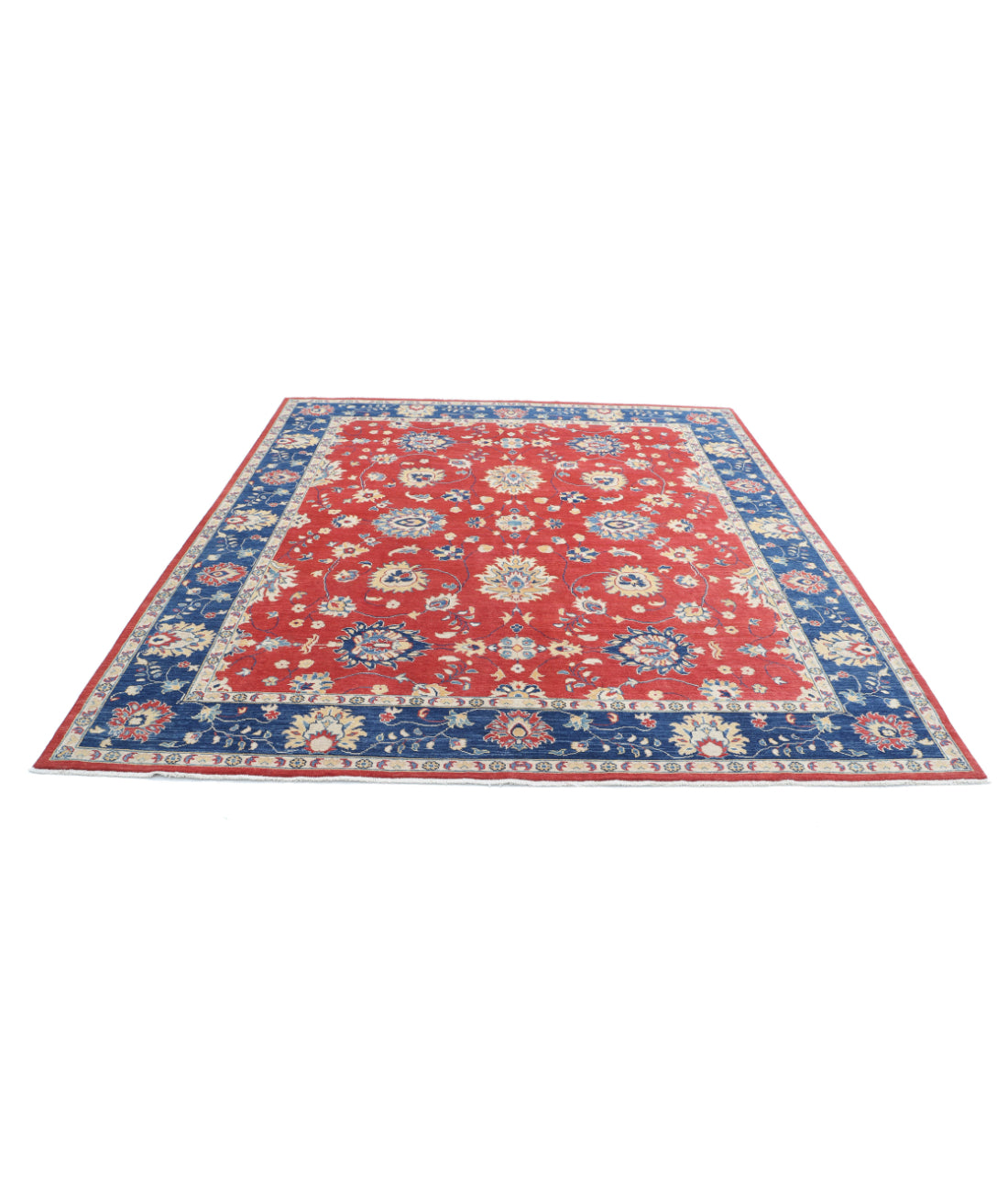 Ziegler 8'4'' X 9'4'' Hand-Knotted Wool Rug 8'4'' x 9'4'' (250 X 280) / Red / Blue