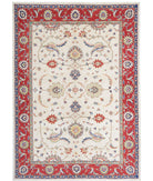 Ziegler 6'7'' X 9'3'' Hand-Knotted Wool Rug 6'7'' x 9'3'' (198 X 278) / Ivory / Red