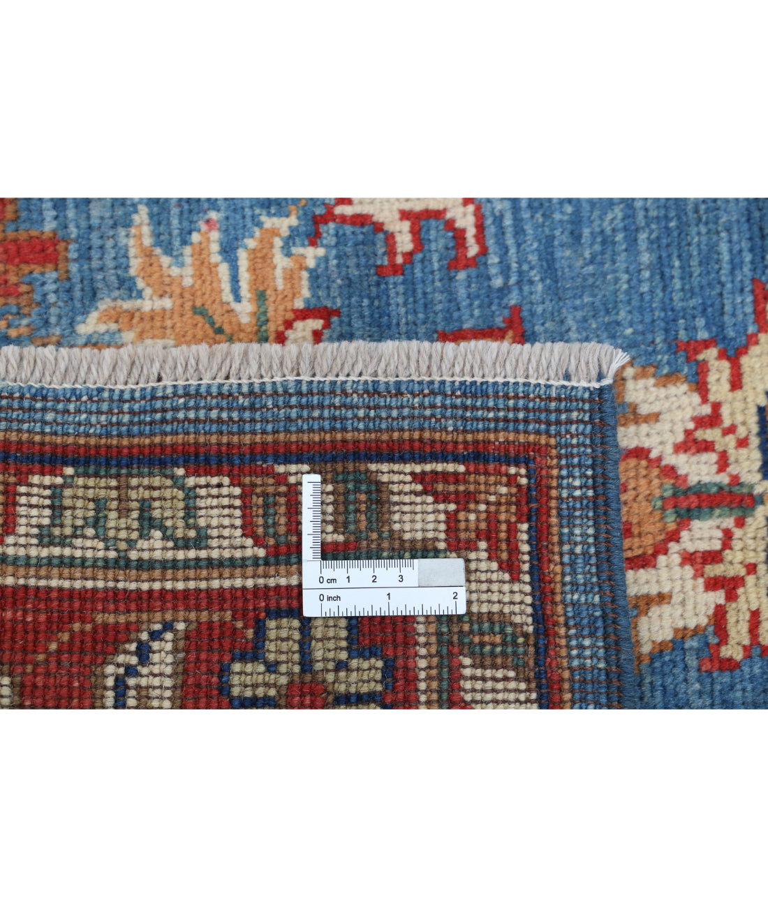 Ziegler 3'0'' X 5'0'' Hand-Knotted Wool Rug 3'0'' x 5'0'' (90 X 150) / Blue / Red