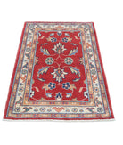 Ziegler 2'8'' X 4'2'' Hand-Knotted Wool Rug 2'8'' x 4'2'' (80 X 125) / Red / Ivory