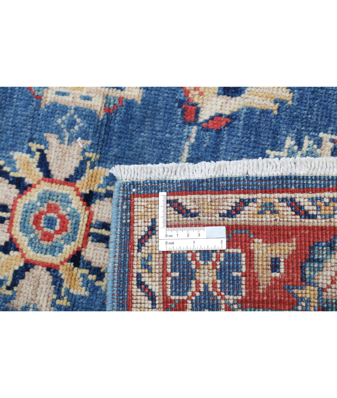 Ziegler 2'8'' X 4'0'' Hand-Knotted Wool Rug 2'8'' x 4'0'' (80 X 120) / Blue / Red