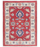 Ziegler 2'7'' X 3'6'' Hand-Knotted Wool Rug 2'7'' x 3'6'' (78 X 105) / Red / Ivory