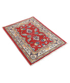 Ziegler 2'9'' X 3'9'' Hand-Knotted Wool Rug 2'9'' x 3'9'' (83 X 113) / Red / Ivory