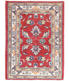 Ziegler 2'9'' X 3'9'' Hand-Knotted Wool Rug 2'9'' x 3'9'' (83 X 113) / Red / Ivory