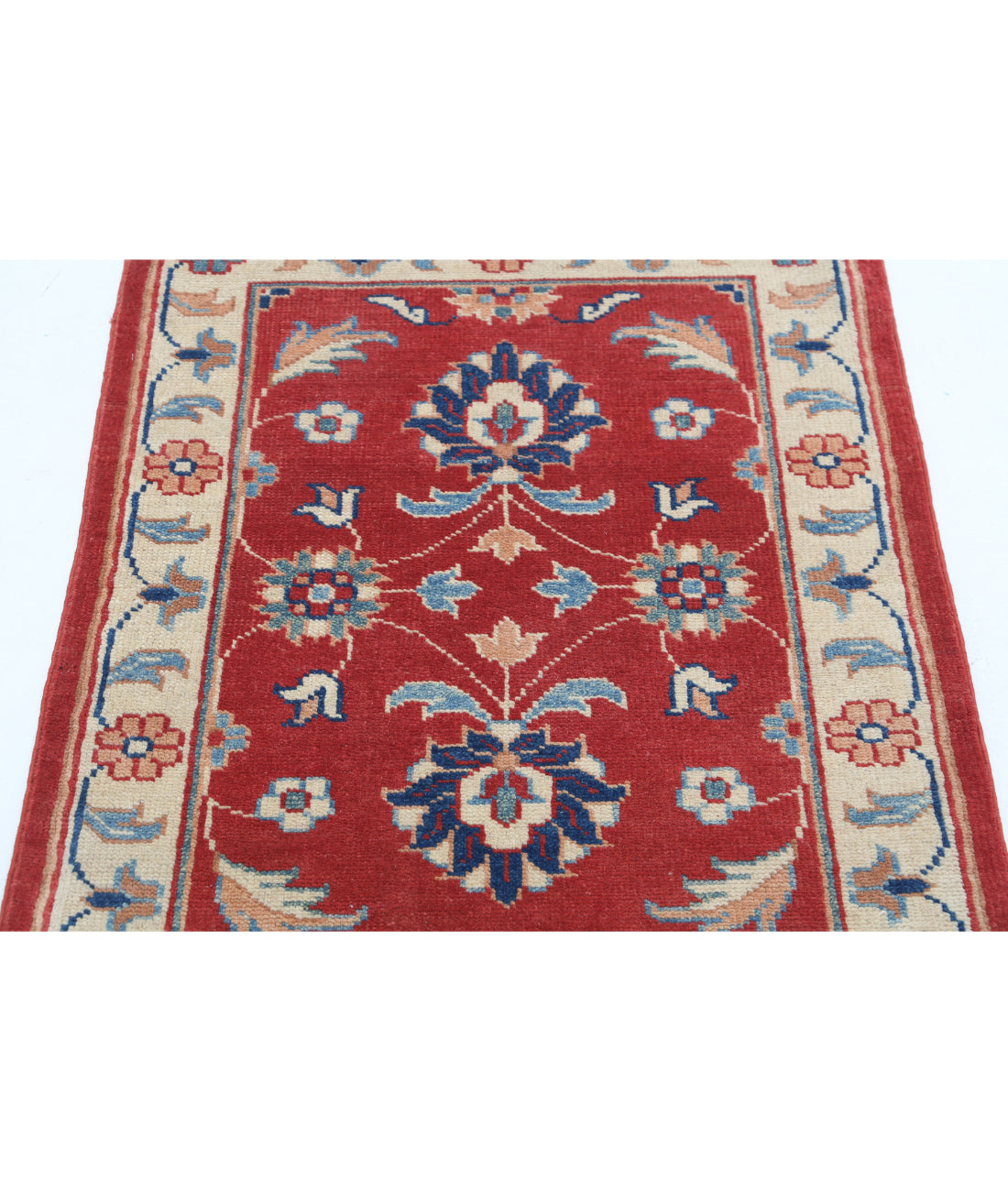 Ziegler 2'7'' X 3'5'' Hand-Knotted Wool Rug 2'7'' x 3'5'' (78 X 103) / Red / Ivory
