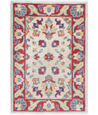 Ziegler 2'0'' X 2'11'' Hand-Knotted Wool Rug 2'0'' x 2'11'' (60 X 88) / Ivory / Red