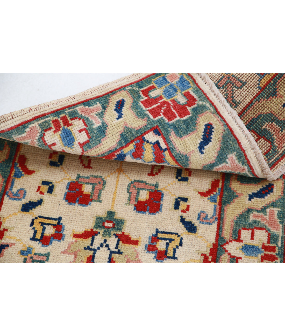 Ziegler 2'0'' X 2'11'' Hand-Knotted Wool Rug 2'0'' x 2'11'' (60 X 88) / Ivory / Green