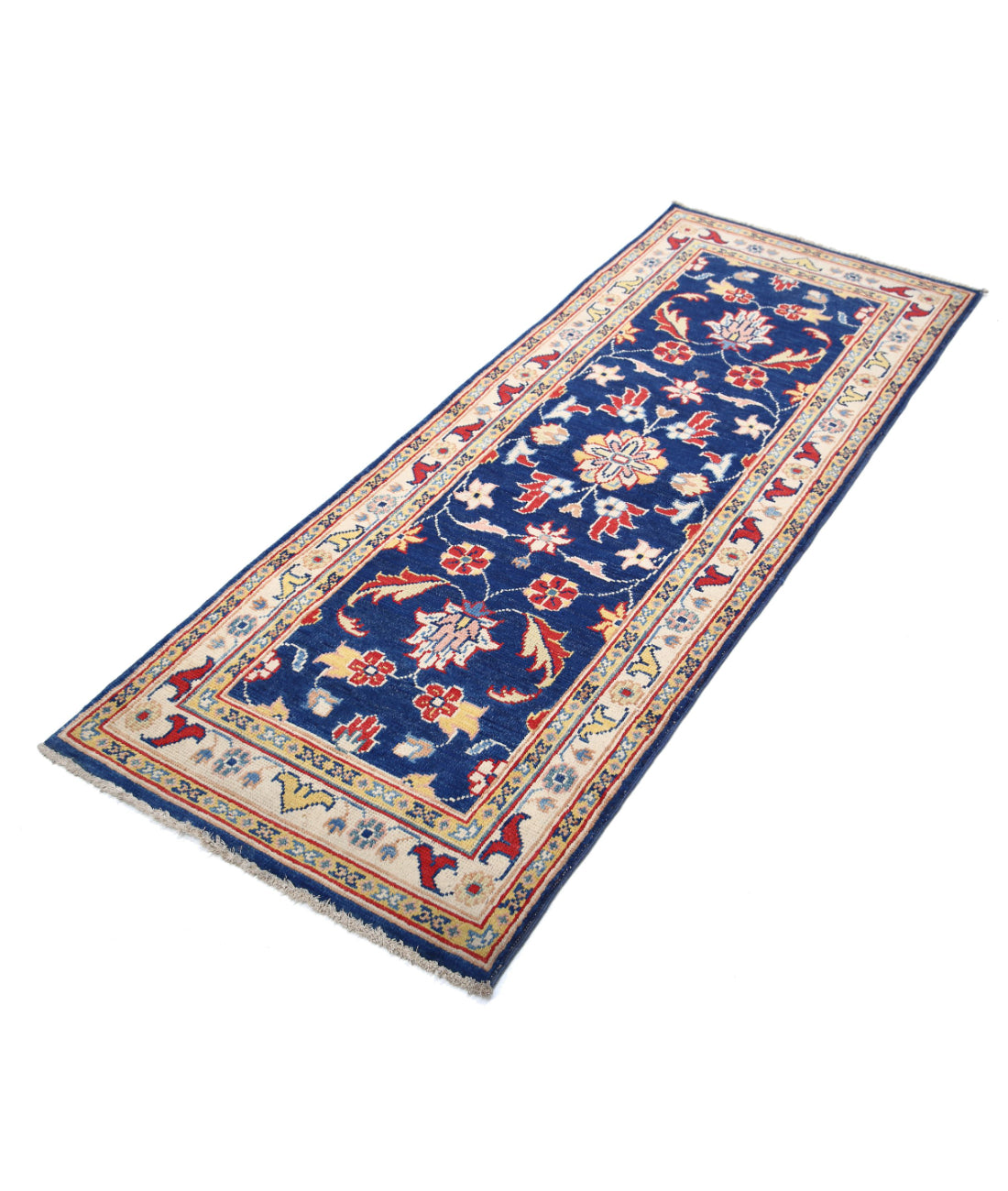 Ziegler 2'6'' X 6'6'' Hand-Knotted Wool Rug 2'6'' x 6'6'' (75 X 195) / Blue / N/A