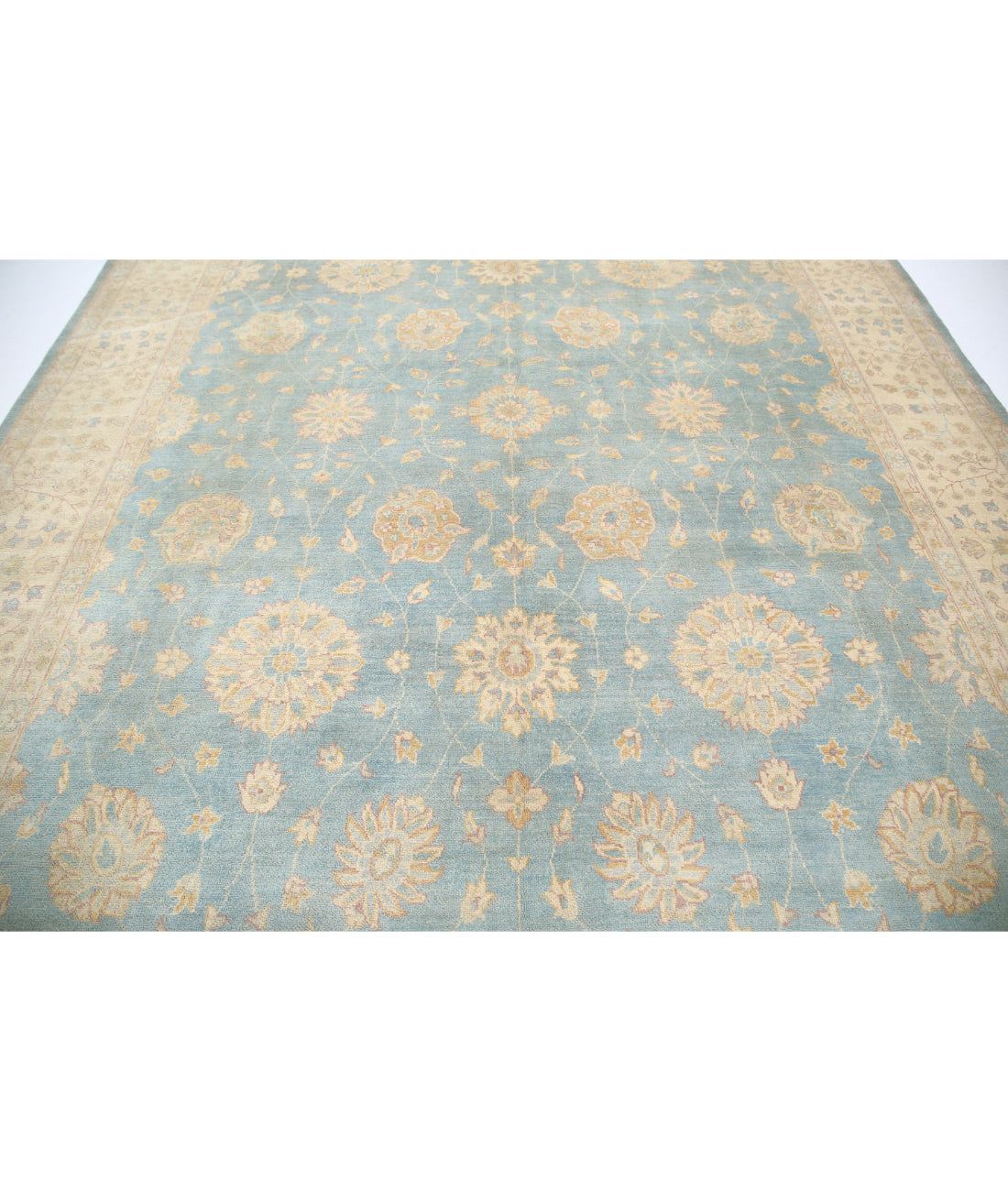 Ziegler 9'10'' X 14'0'' Hand-Knotted Wool Rug 9'10'' x 14'0'' (295 X 420) / Blue / N/A