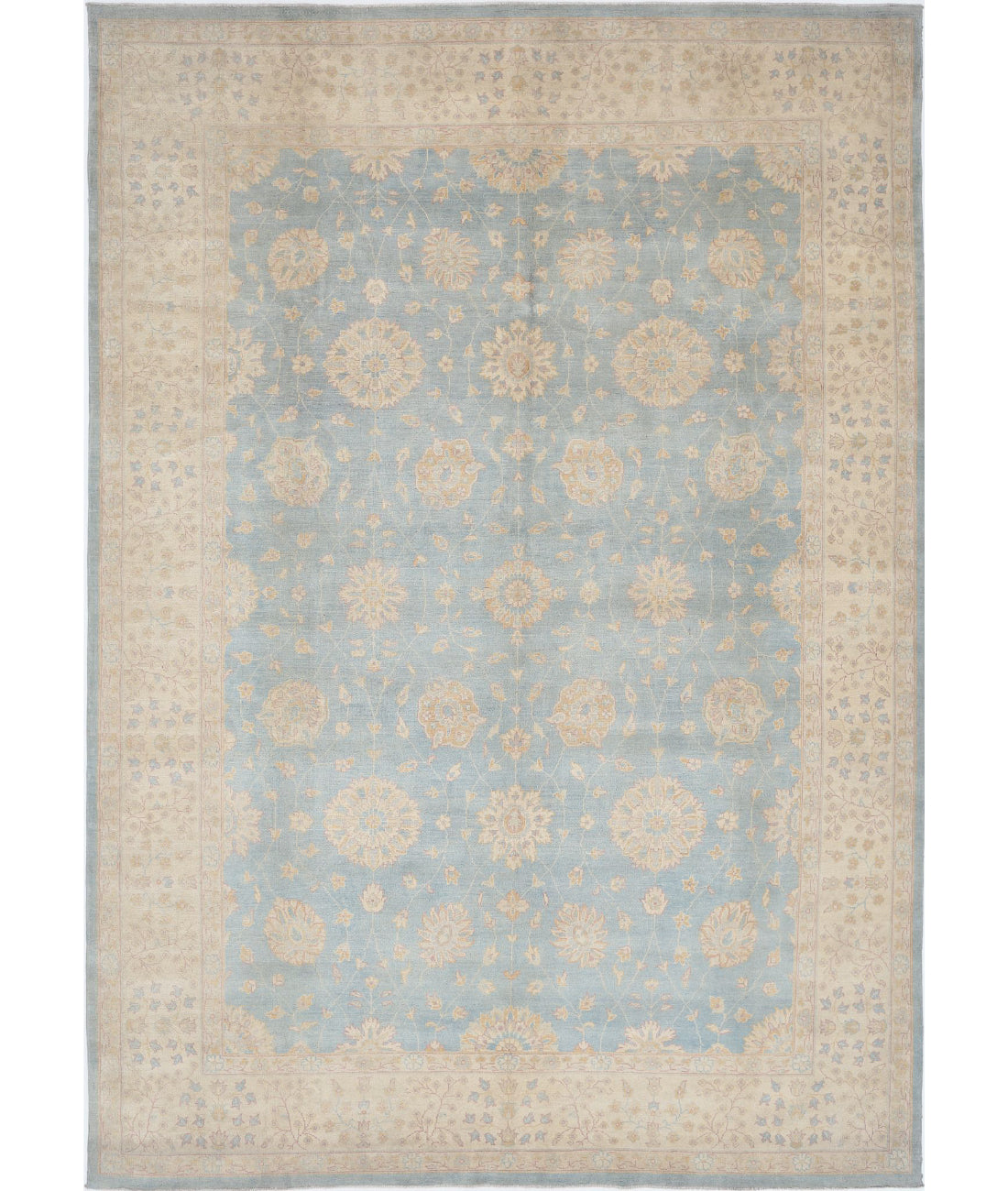 Ziegler 9'10'' X 14'0'' Hand-Knotted Wool Rug 9'10'' x 14'0'' (295 X 420) / Blue / N/A