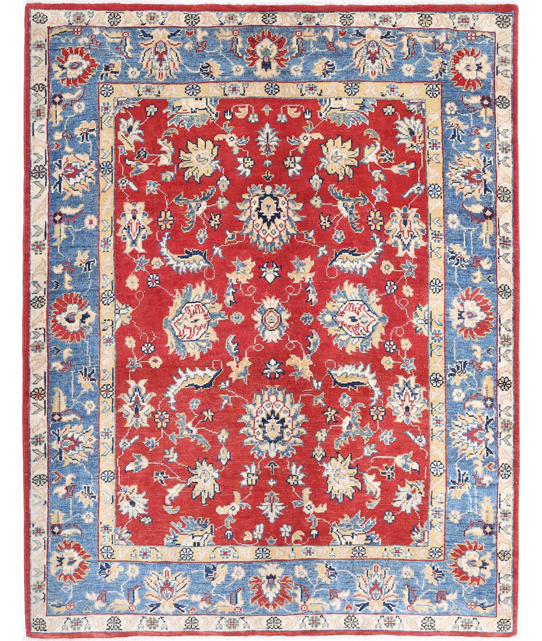 Ziegler 5'1'' X 6'5'' Hand-Knotted Wool Rug 5'1'' x 6'5'' (153 X 193) / Red / N/A