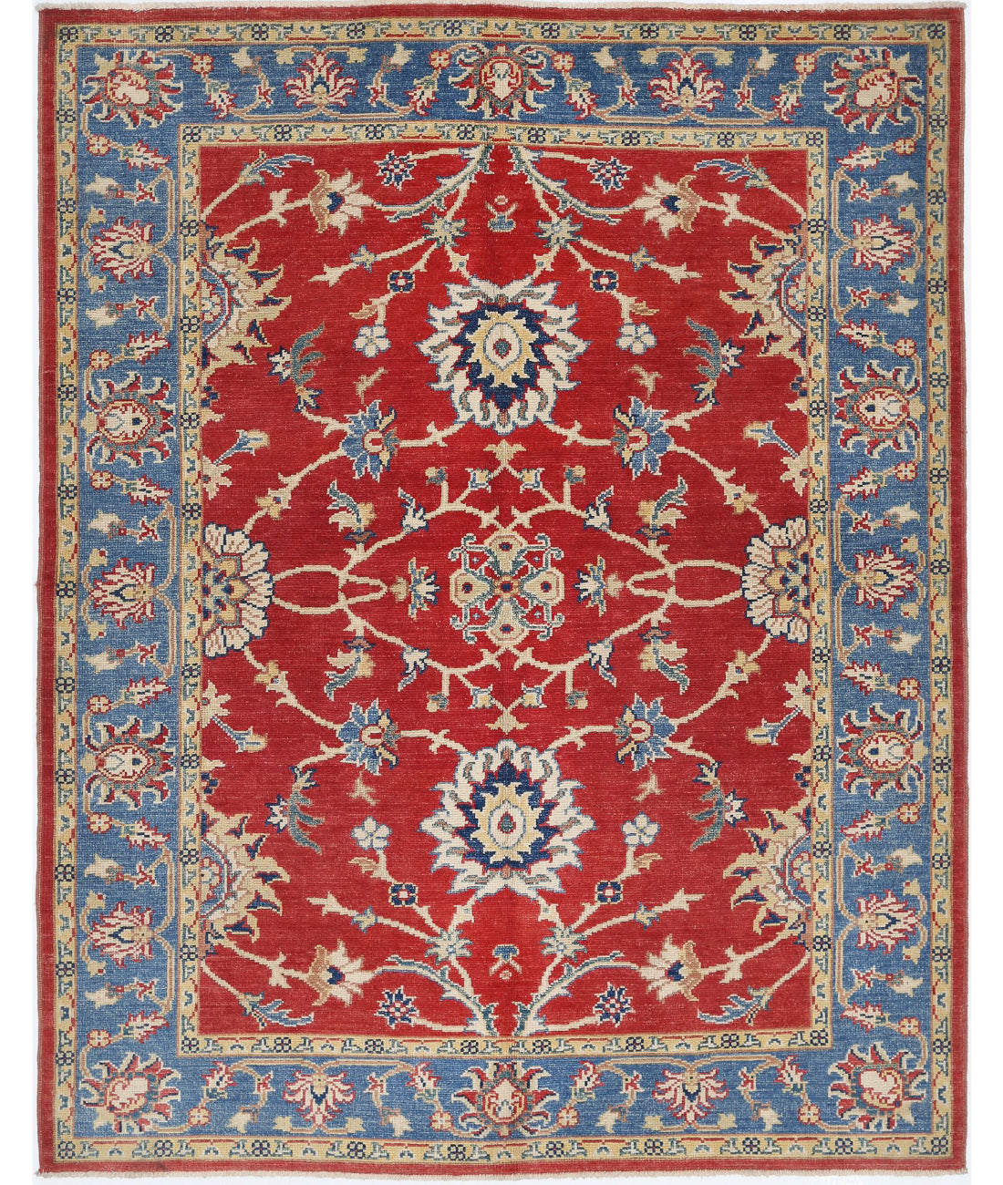 Ziegler 5'0'' X 6'4'' Hand-Knotted Wool Rug 5'0'' x 6'4'' (150 X 190) / Red / N/A