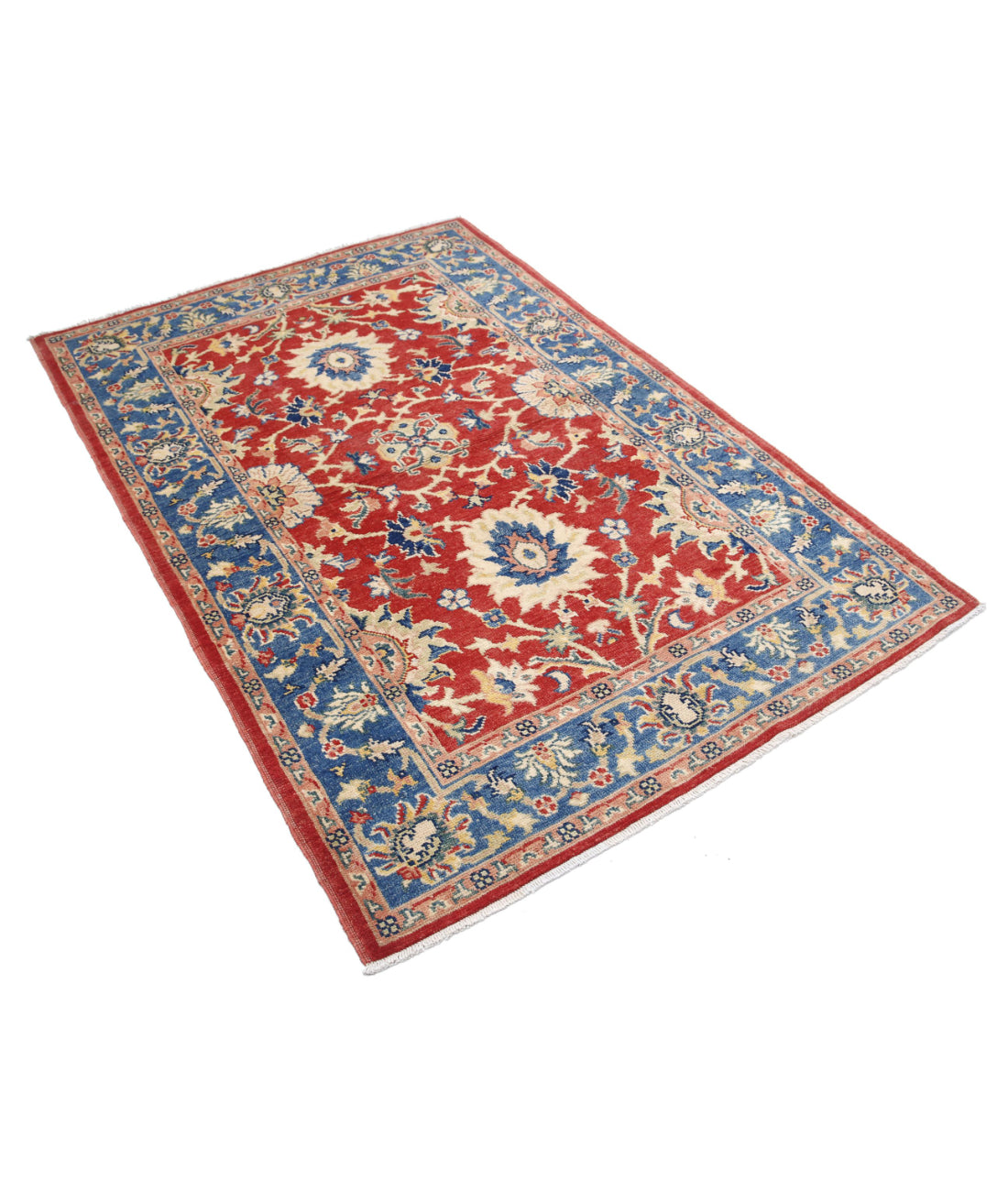 Ziegler 4'2'' X 6'0'' Hand-Knotted Wool Rug 4'2'' x 6'0'' (125 X 180) / Red / N/A