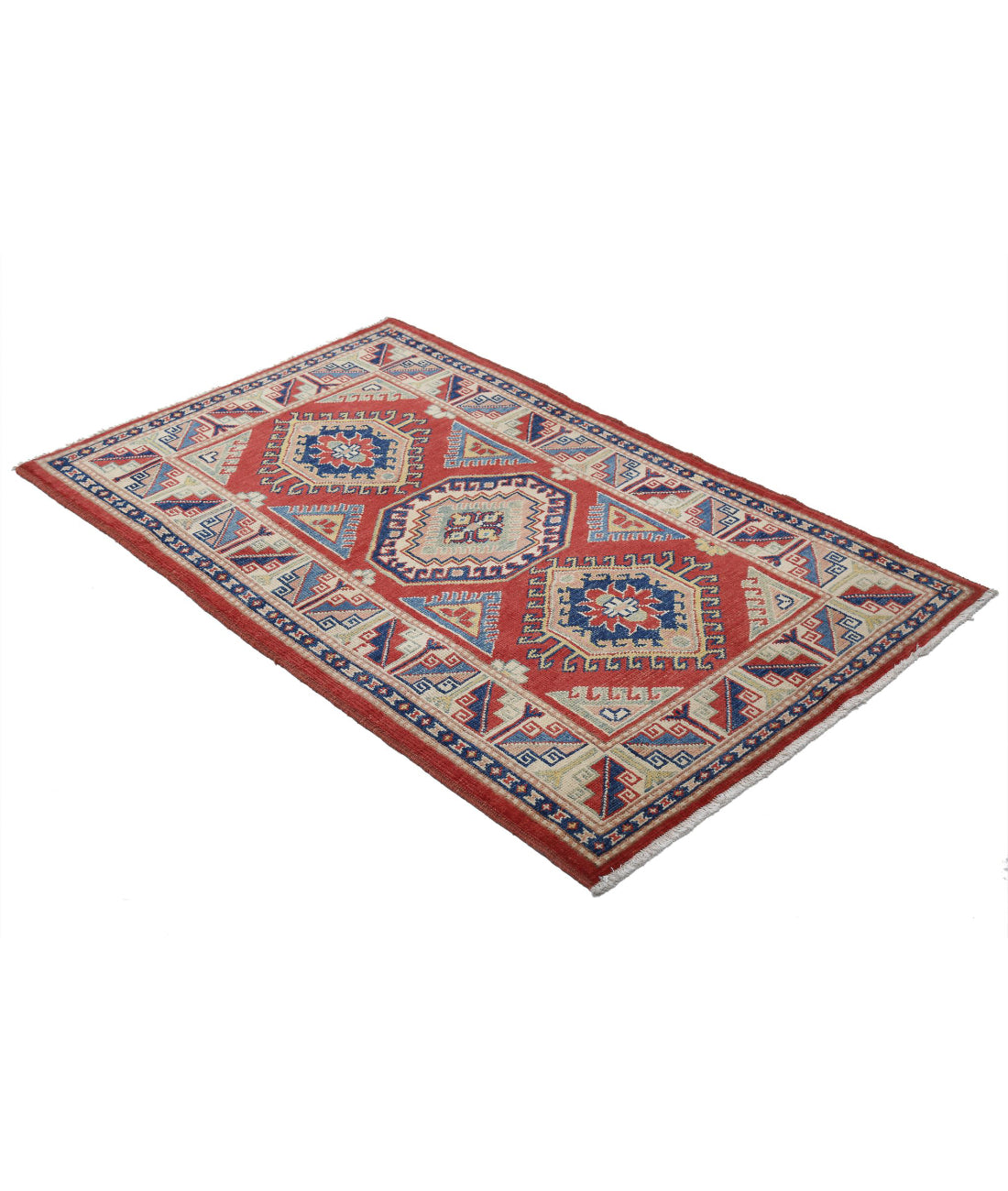 Ziegler 3'0'' X 4'10'' Hand-Knotted Wool Rug 3'0'' x 4'10'' (90 X 145) / Red / N/A