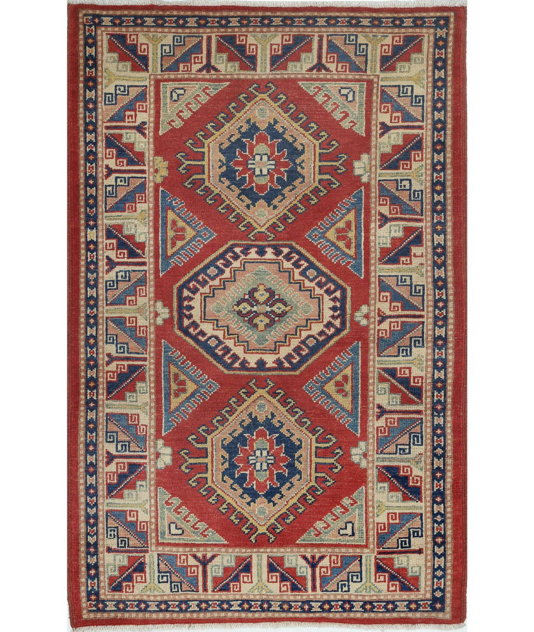 Ziegler 3'0'' X 4'10'' Hand-Knotted Wool Rug 3'0'' x 4'10'' (90 X 145) / Red / N/A