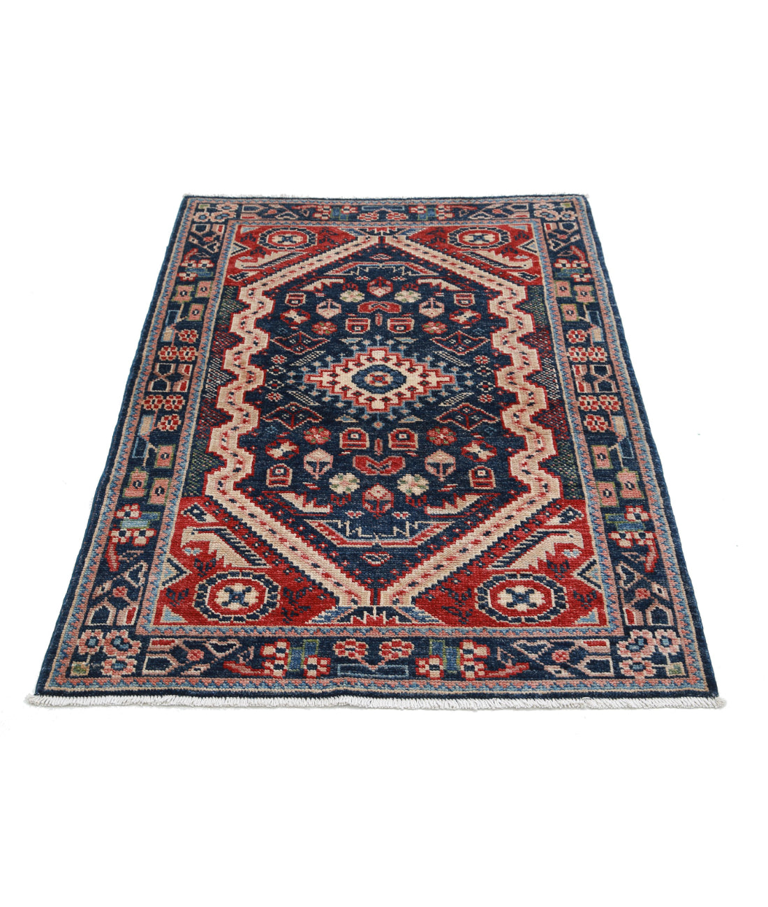Ziegler 3'4'' X 4'10'' Hand-Knotted Wool Rug 3'4'' x 4'10'' (100 X 145) / Blue / N/A