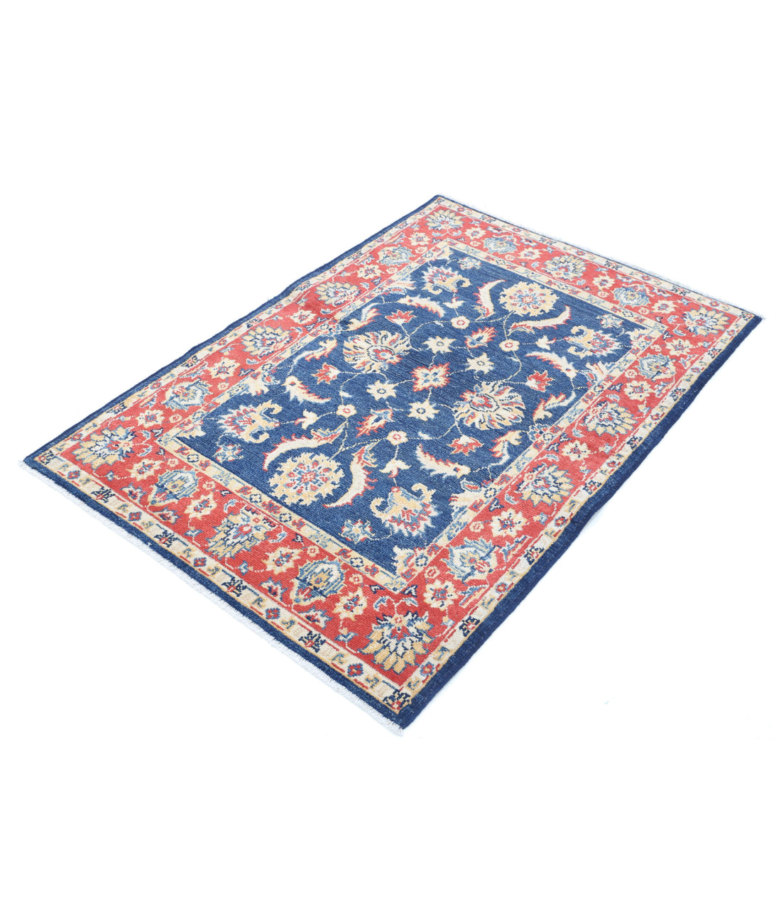 Ziegler 3'3'' X 4'10'' Hand-Knotted Wool Rug 3'3'' x 4'10'' (98 X 145) / Blue / N/A