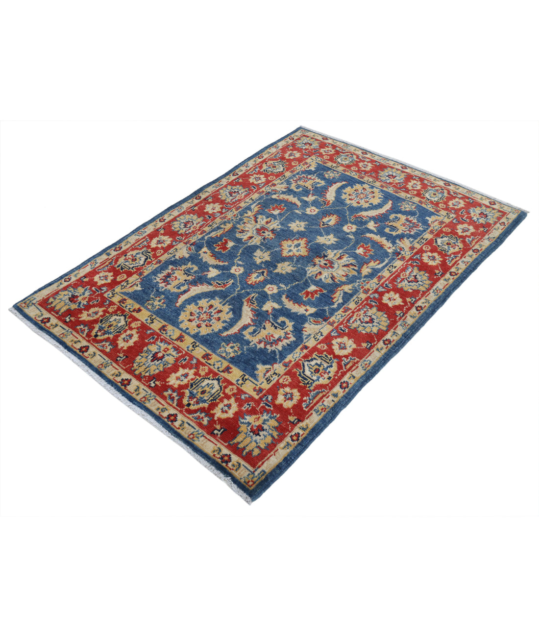Ziegler 3'4'' X 4'9'' Hand-Knotted Wool Rug 3'4'' x 4'9'' (100 X 143) / Blue / N/A
