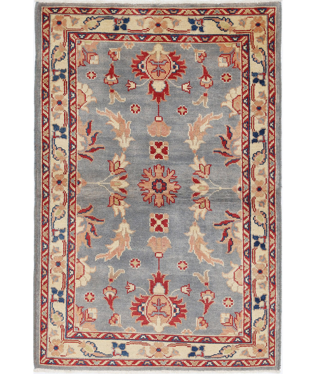 Ziegler 3'1'' X 4'8'' Hand-Knotted Wool Rug 3'1'' x 4'8'' (93 X 140) / Grey / N/A