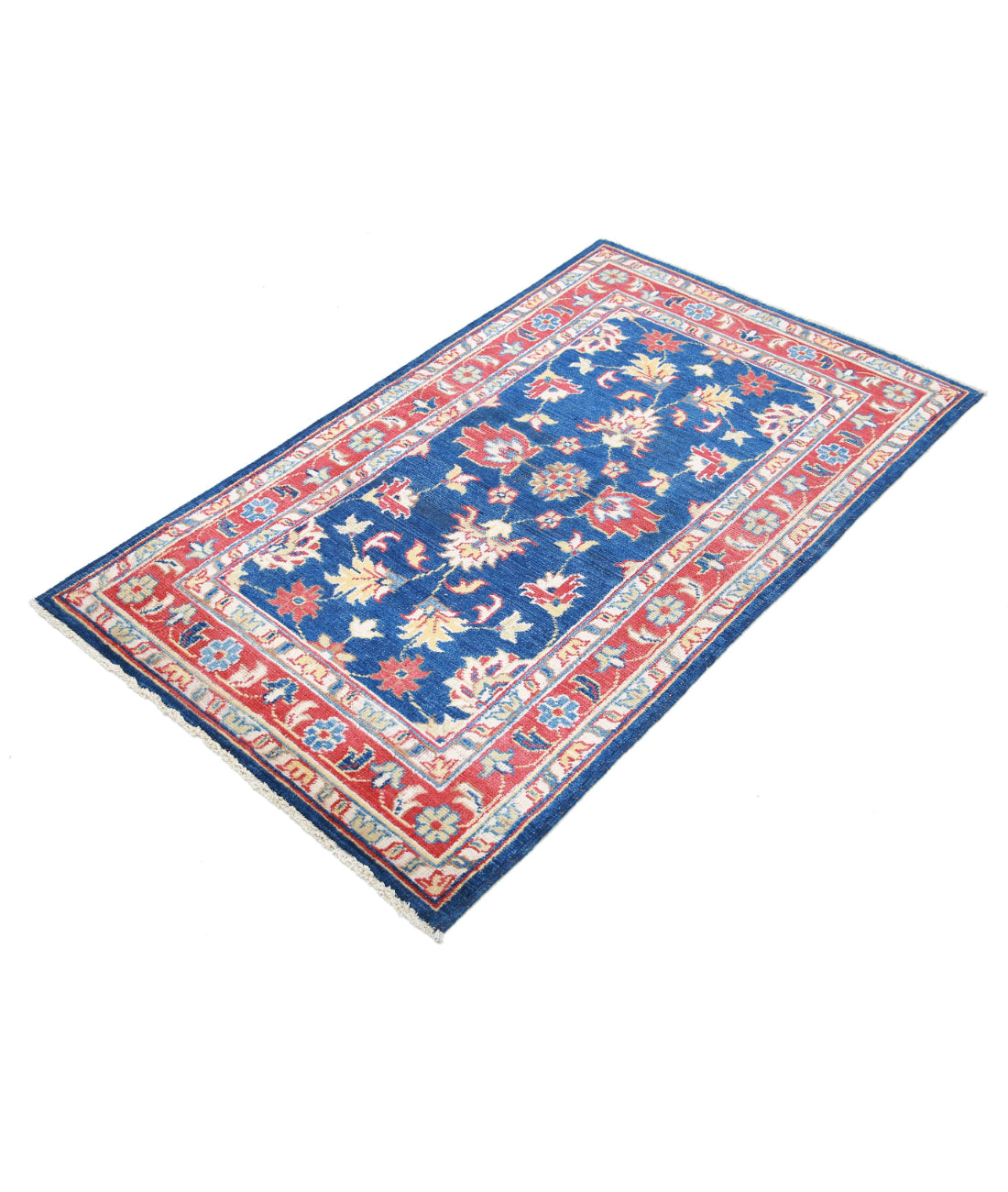 Ziegler 3'0'' X 5'0'' Hand-Knotted Wool Rug 3'0'' x 5'0'' (90 X 150) / Blue / N/A