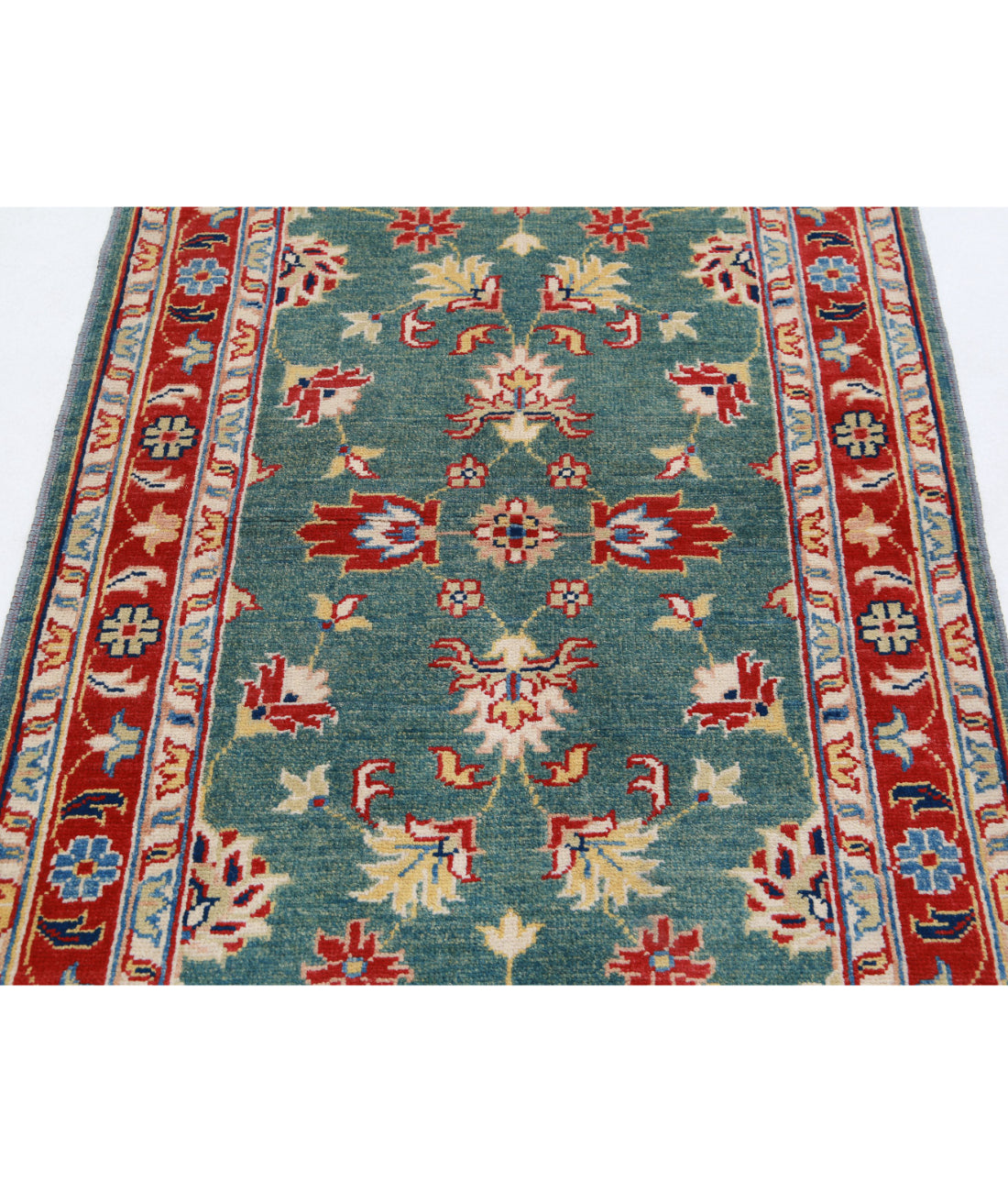 Ziegler 3'2'' X 4'10'' Hand-Knotted Wool Rug 3'2'' x 4'10'' (95 X 145) / Green / N/A