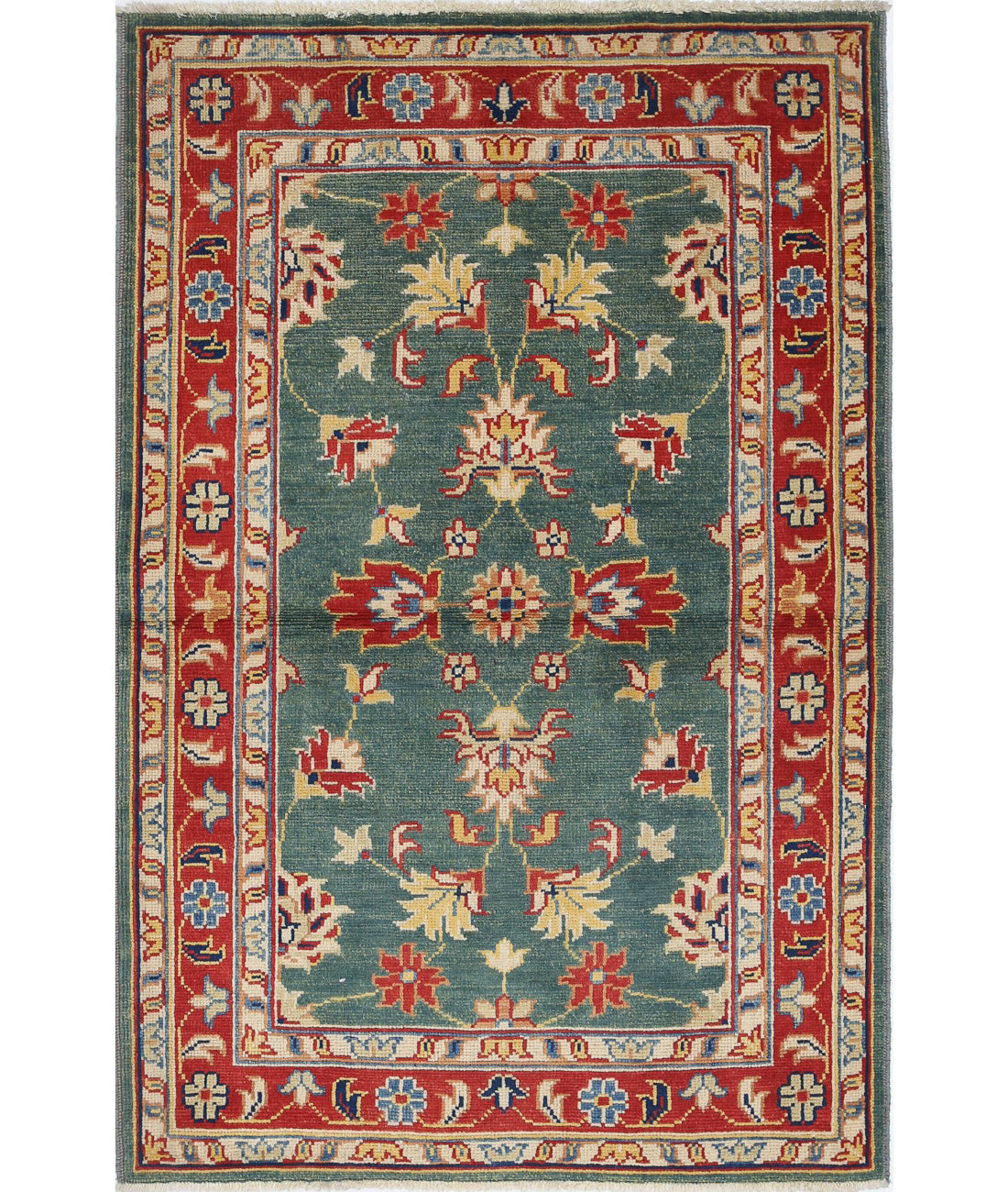 Ziegler 3'1'' X 4'10'' Hand-Knotted Wool Rug 3'1'' x 4'10'' (93 X 145) / Green / N/A