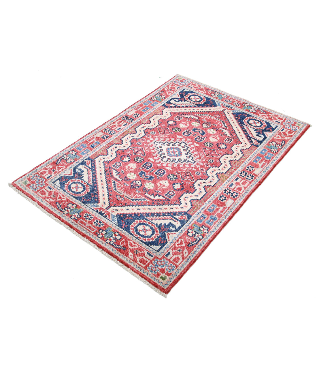 Ziegler 3'3'' X 4'1'' Hand-Knotted Wool Rug 3'3'' x 4'1'' (98 X 123) / Red / N/A