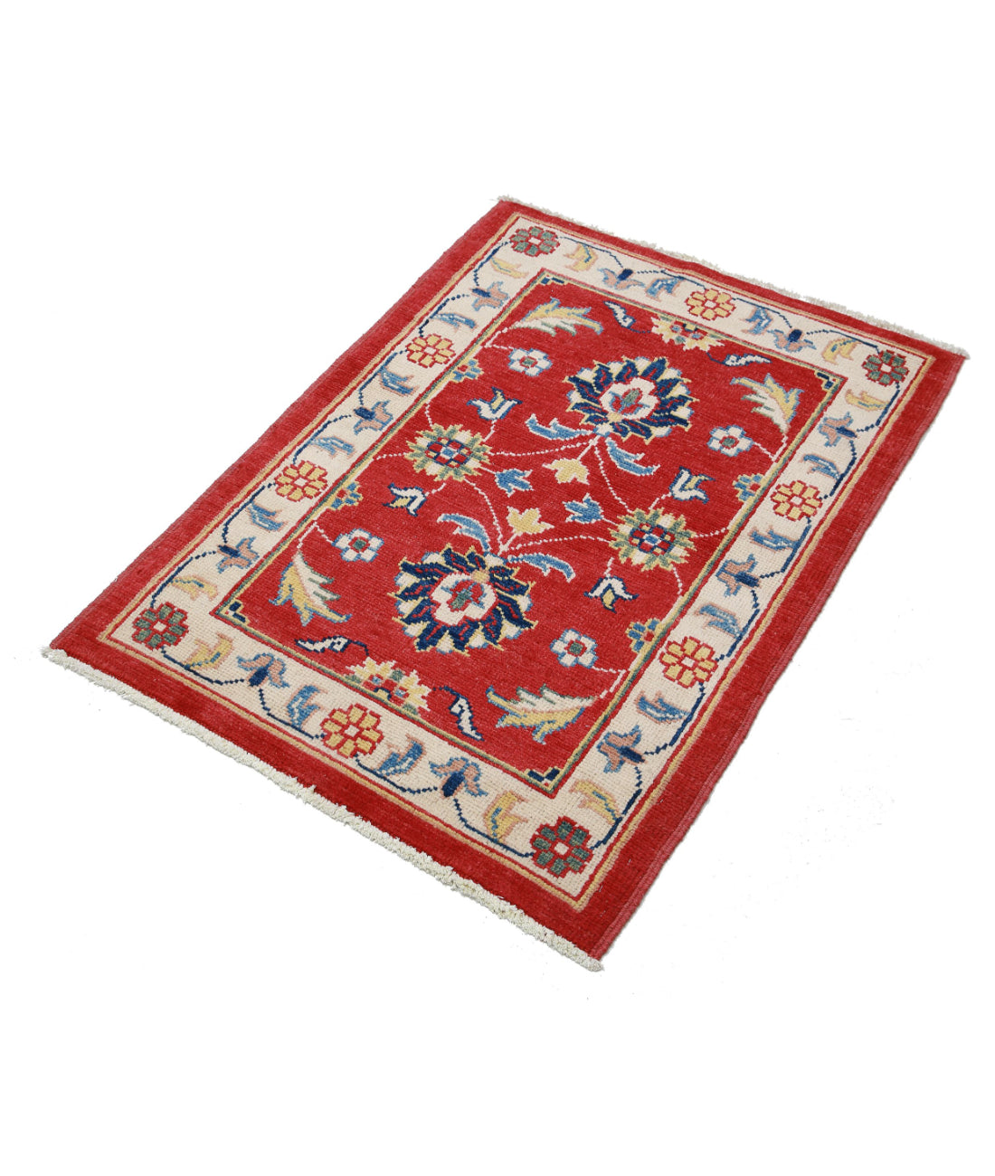 Ziegler 2'7'' X 3'7'' Hand-Knotted Wool Rug 2'7'' x 3'7'' (78 X 108) / Red / N/A