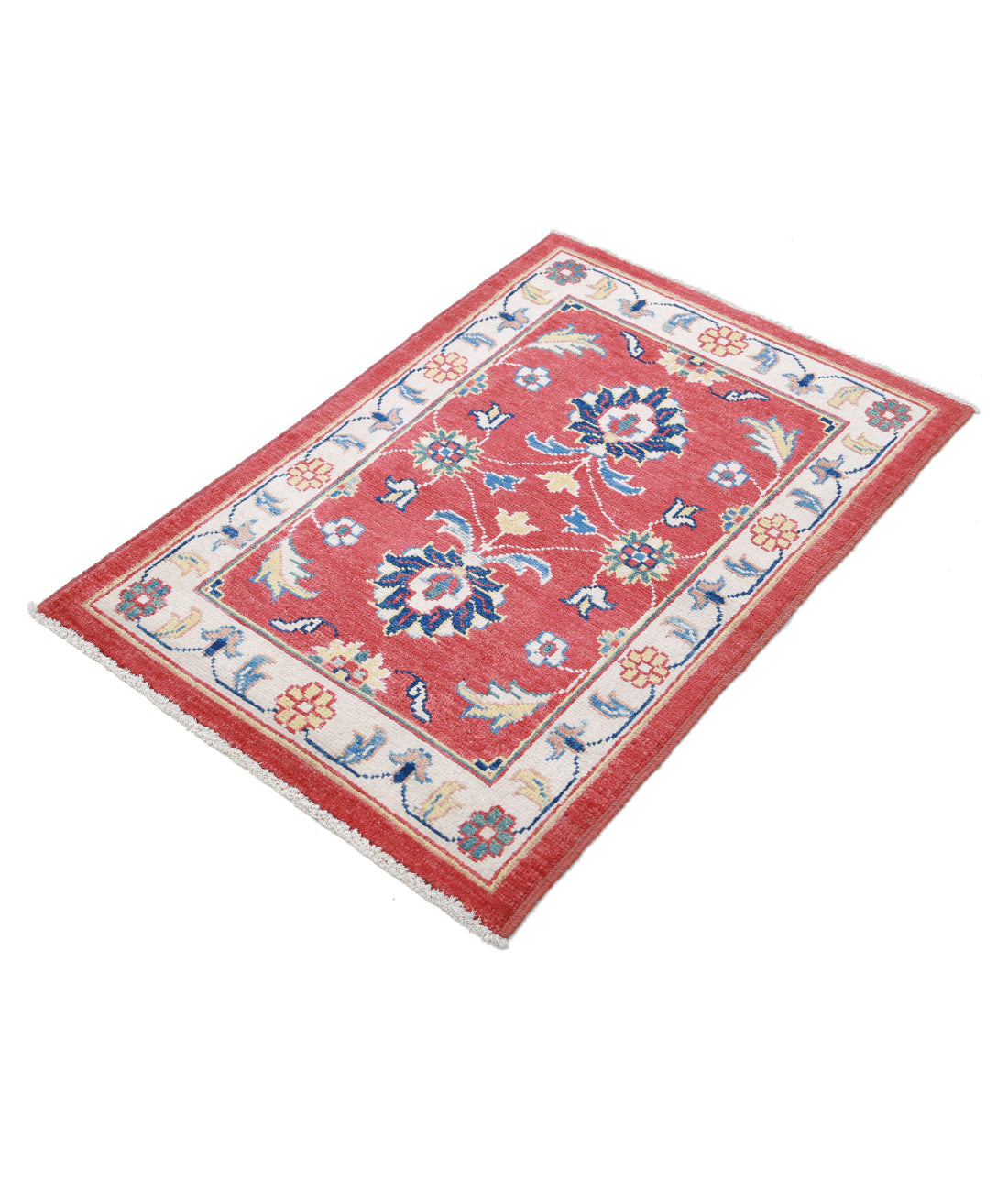 Ziegler 2'7'' X 3'8'' Hand-Knotted Wool Rug 2'7'' x 3'8'' (78 X 110) / Red / N/A