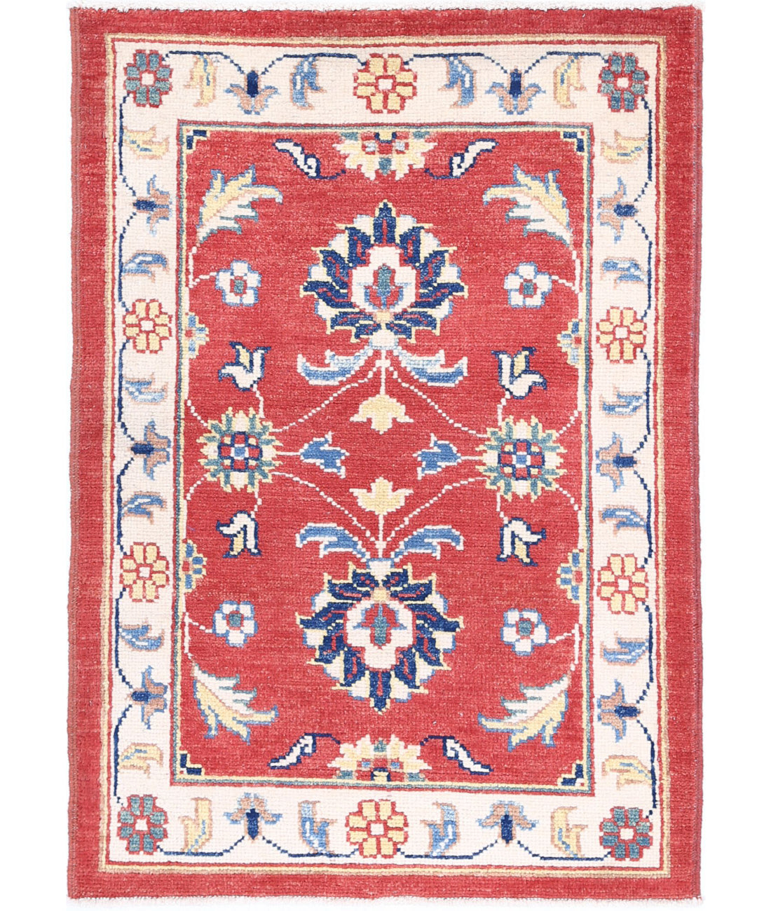 Ziegler 2'7'' X 3'8'' Hand-Knotted Wool Rug 2'7'' x 3'8'' (78 X 110) / Red / N/A