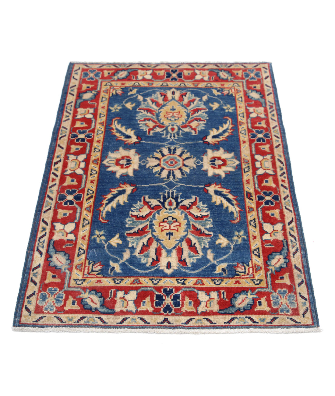 Ziegler 2'8'' X 3'10'' Hand-Knotted Wool Rug 2'8'' x 3'10'' (80 X 115) / Blue / N/A