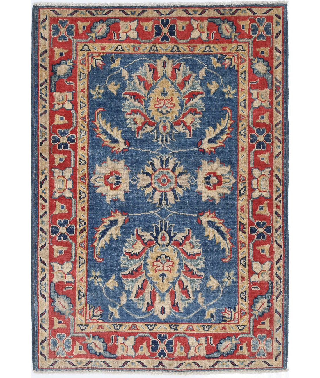 Ziegler 2'8'' X 3'10'' Hand-Knotted Wool Rug 2'8'' x 3'10'' (80 X 115) / Blue / N/A