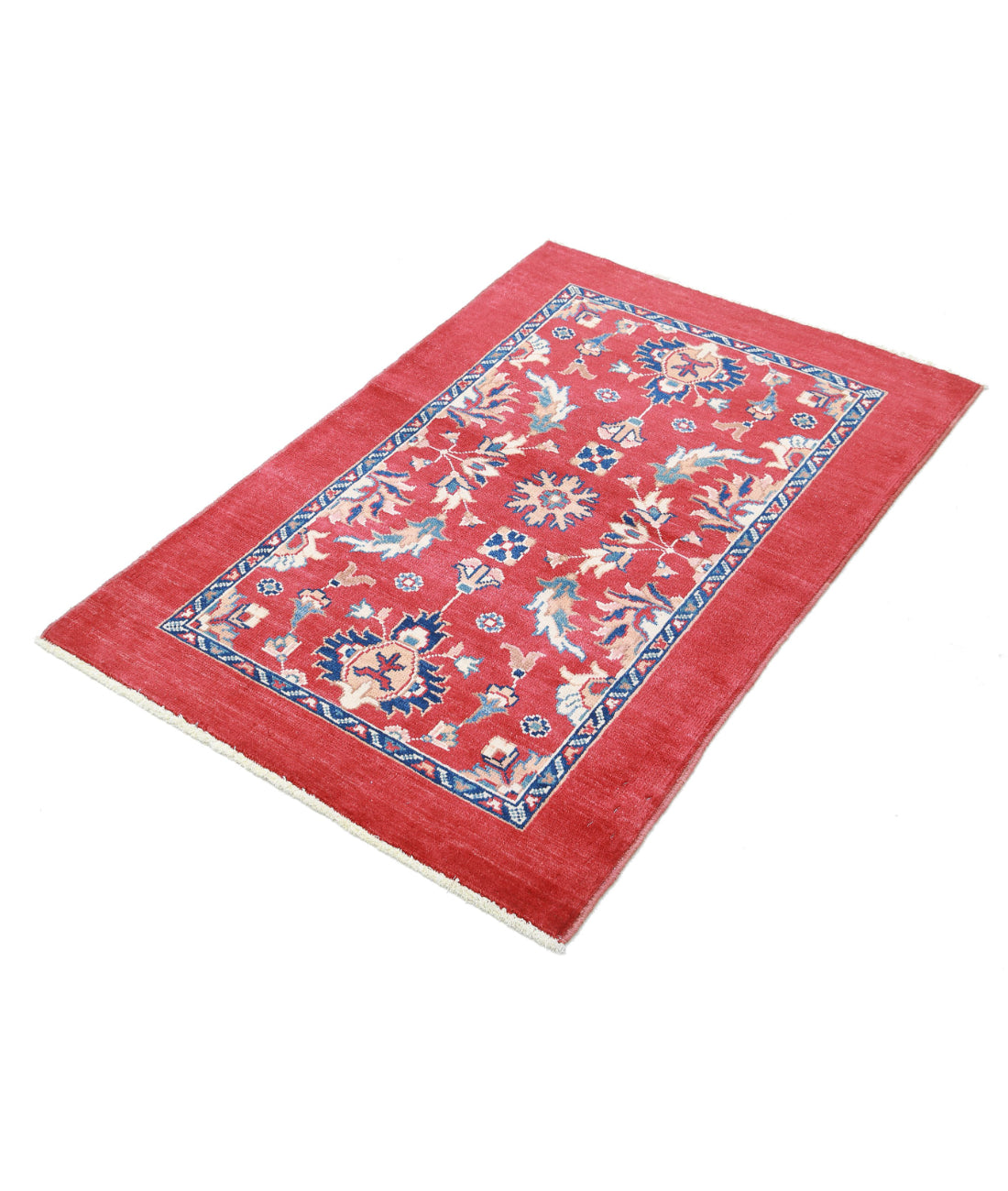 Ziegler 3'0'' X 4'5'' Hand-Knotted Wool Rug 3'0'' x 4'5'' (90 X 133) / Red / N/A