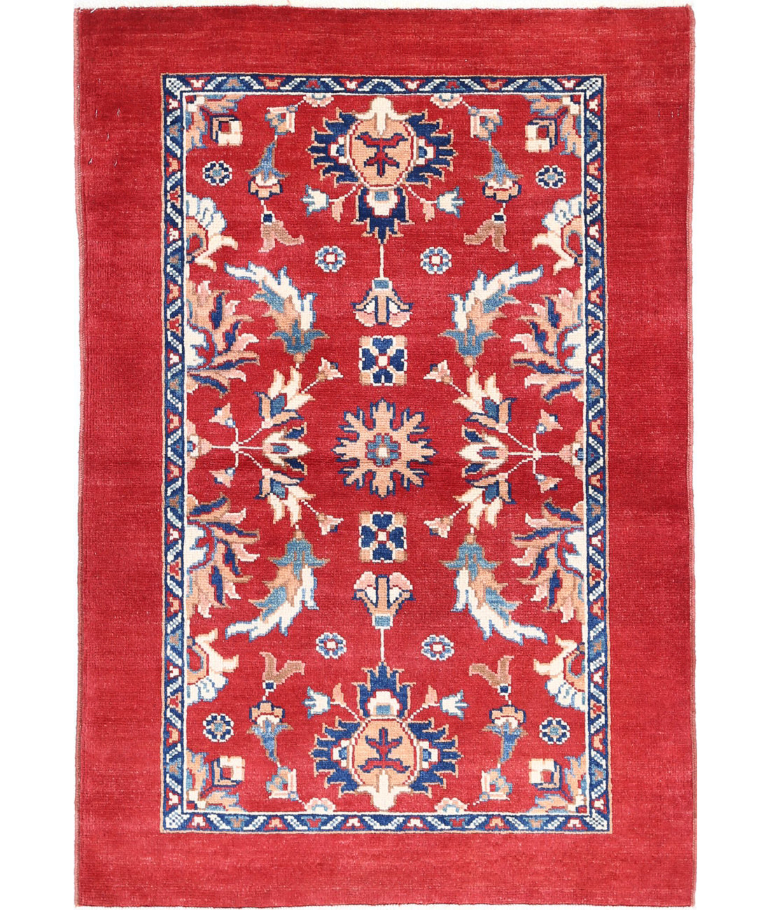 Ziegler 3'0'' X 4'5'' Hand-Knotted Wool Rug 3'0'' x 4'5'' (90 X 133) / Red / N/A
