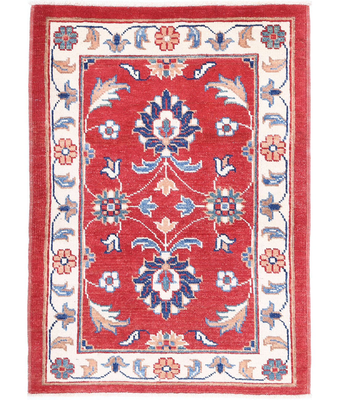 Ziegler 2'8'' X 3'8'' Hand-Knotted Wool Rug 2'8'' x 3'8'' (80 X 110) / Red / N/A